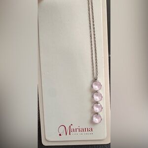 Mariana Silver and Pink Necklace